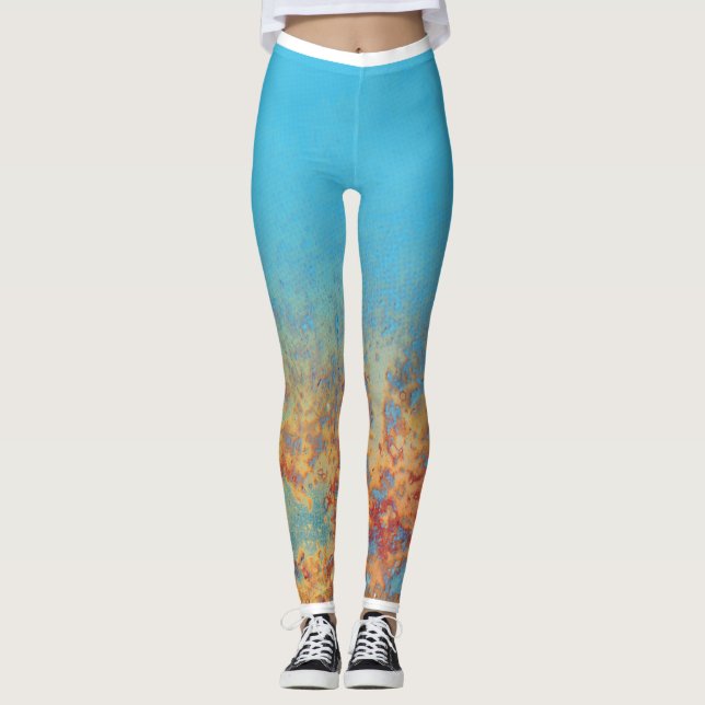 Leggings Le saint me chatouillent le feu d'Elmo (Devant)