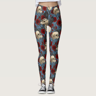 Leggings Le secret de Raven. Illustration gothique sombre e