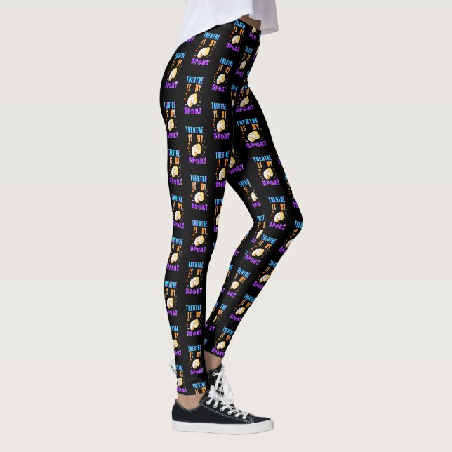 Leggings Le Théâtre Est Mon Acteur Sport Drame (Droite)