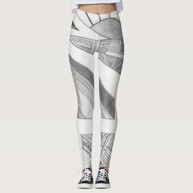 Leggings Le yoga de Doublehead halète #2 (Devant)