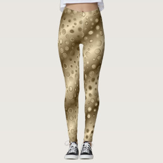 Leggings Le yoga fascinant d'or halète des guêtres de
