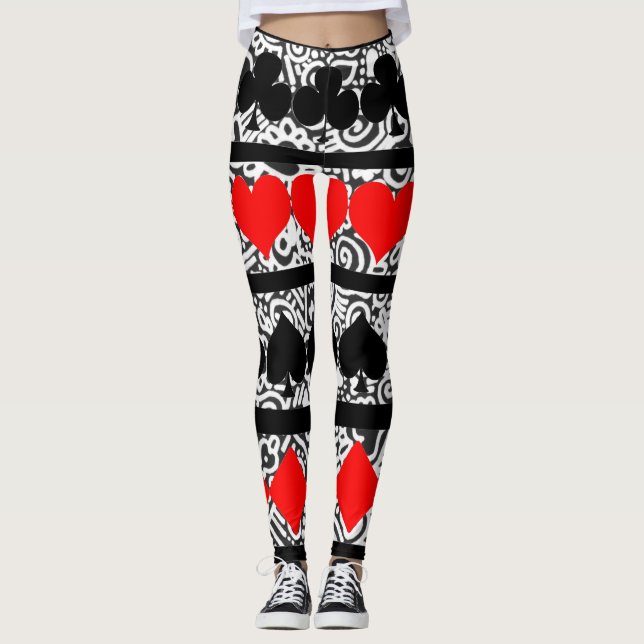 Leggings Lecture des héritages de carte (Devant)