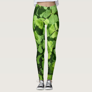 Leggings Légende du Motif des Clovers verts