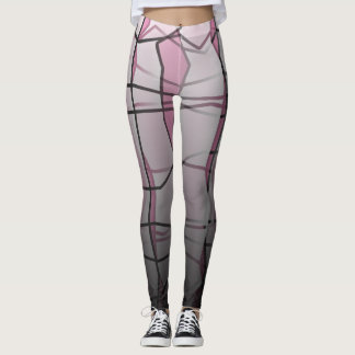 Leggings Légendes à effet géométrique gris puissant