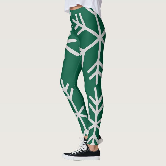 Leggings Légendes à haute taille vert foncé pour femmes (Gauche)