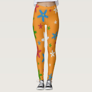 Leggings Légendes à motifs floraux