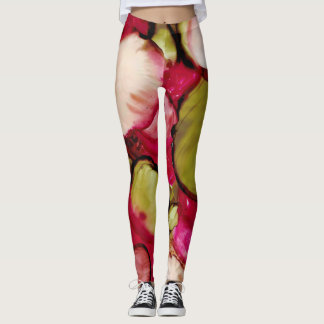 Leggings Légendes Abstraites Fuchsia brillantes