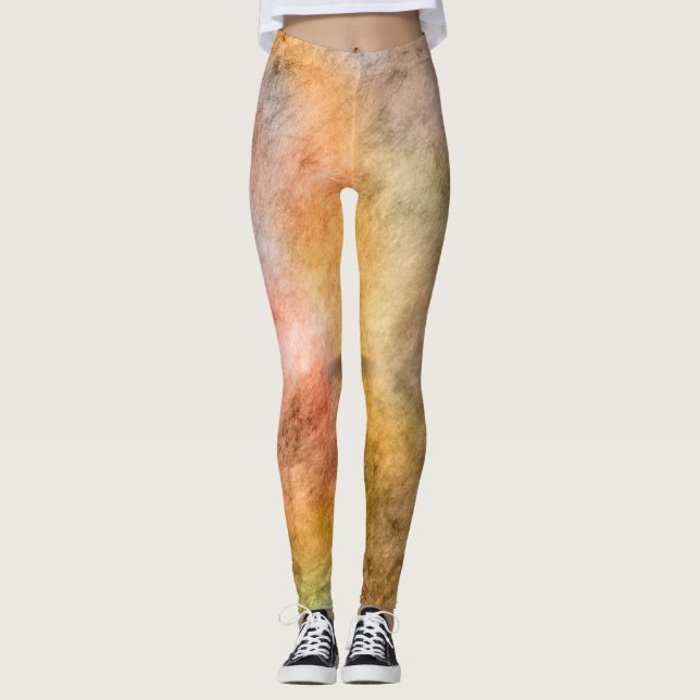 Leggings Légendes aquarelles pour style printemps (Devant)