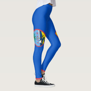 Leggings Légendes avec drapeau de Guam, USA