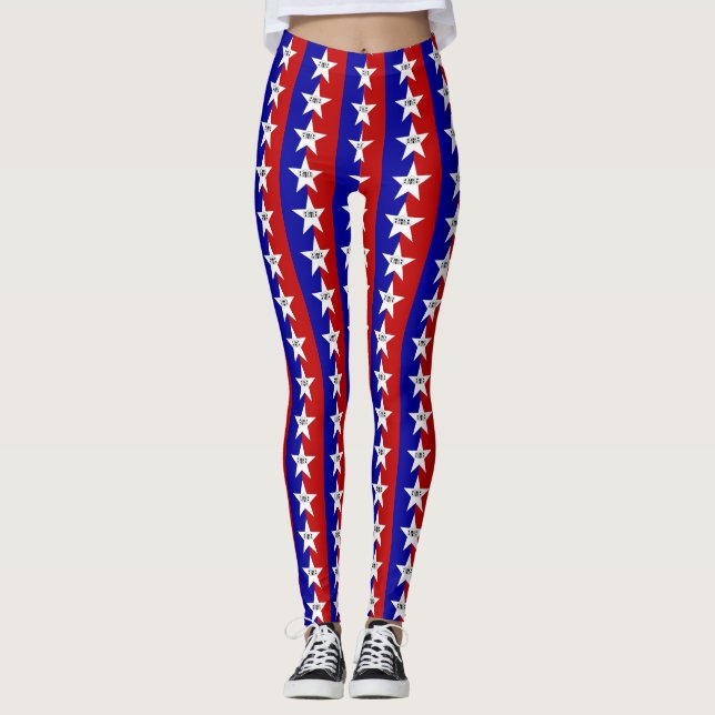 Leggings Légendes avec drapeau de San Antonio City, USA (Devant)