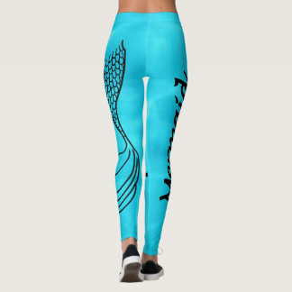 Leggings Légendes bleu turquoise de la brigade de sirènes
