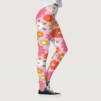 Leggings Légendes d'alimentation en fleurs des années 60