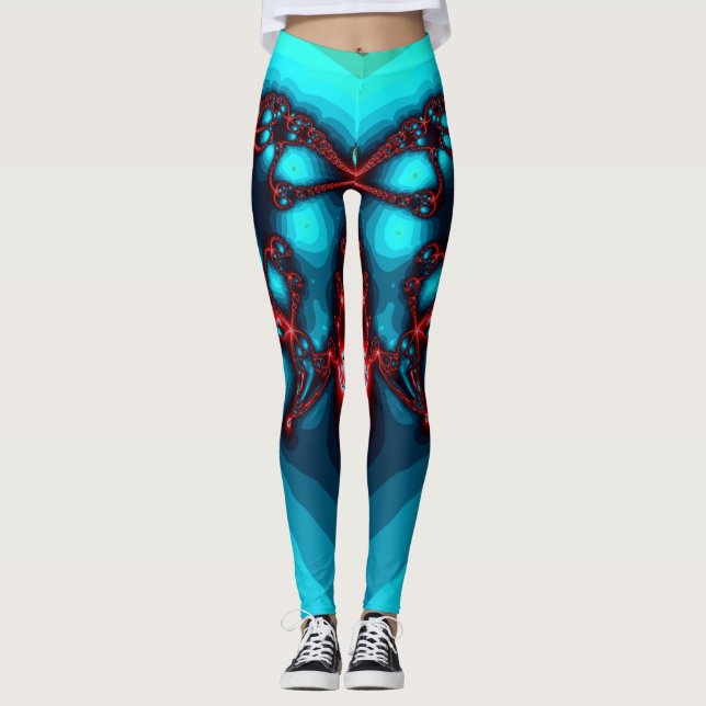 Leggings Légendes dans le style des chaînes de feu (Devant)