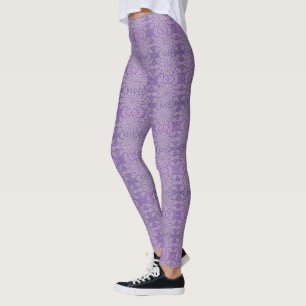 Leggings Légendes d'apparence de Crochet pourpre - HAMbyWG