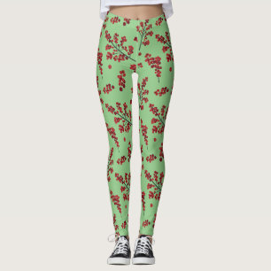 Leggings Légendes de Baies-Baies rouges illustrées