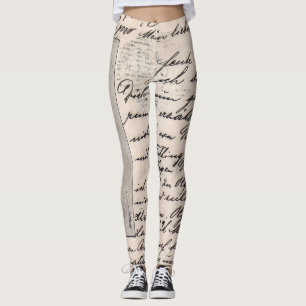Leggings Légendes de calligraphie
