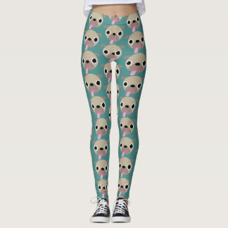 Leggings Légendes de carlin - Modifier la couleur arrière -