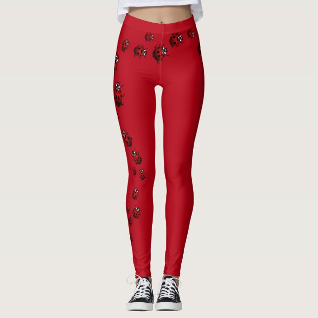 Leggings Légendes de coccinelle Légendes d'insectes de cocc (Devant)