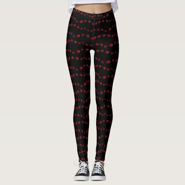 Leggings Légendes de coccinelle Légendes d'insectes de cocc (Devant)