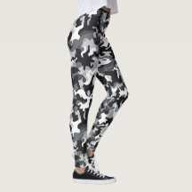 Légendes de conception Camo noir et blanc