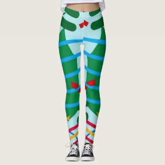 Leggings Légendes de conception géométrique colorée
