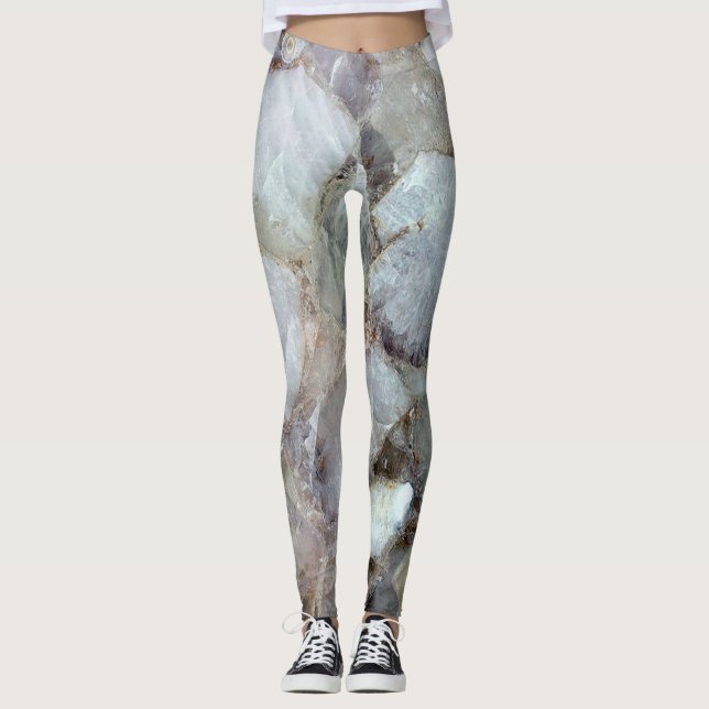 Leggings Légendes de cristal de quartz blanc (Devant)