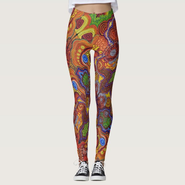 Leggings Légendes de Damien et Yilpi (Devant)