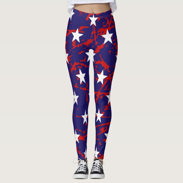 Leggings Légendes de drapeaux démontées (Devant)