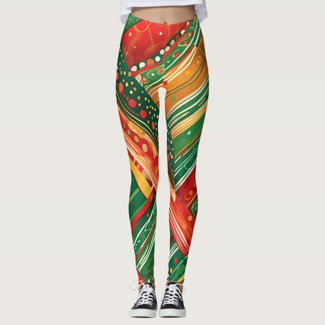 Leggings légendes de fiesta patchwork (Devant)