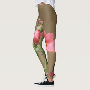 Leggings Légendes de fleurs de corail personnalisées