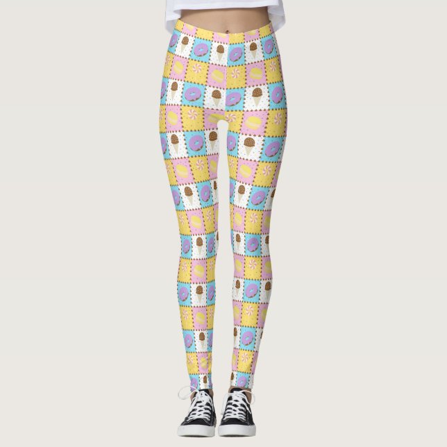 Leggings Légendes de gâteaux doux (Devant)