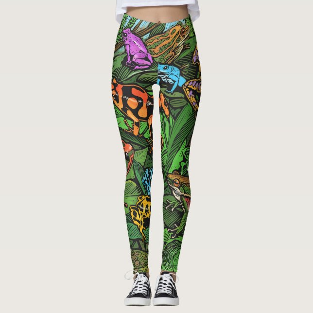 Leggings Légendes de grenouilles (Devant)