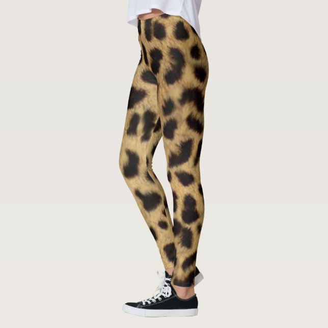 Leggings Légendes de la peau de Faux Cheetah (Gauche)