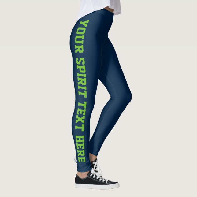 Leggings Légendes de l'esprit de l'école de la Marine Lime  (Droite)