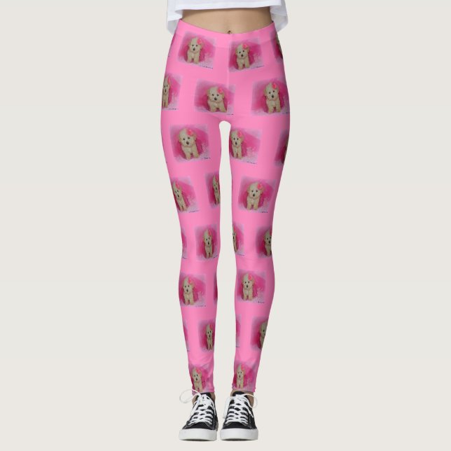 Leggings Légendes de marionnettes de Maltipoo (Devant)