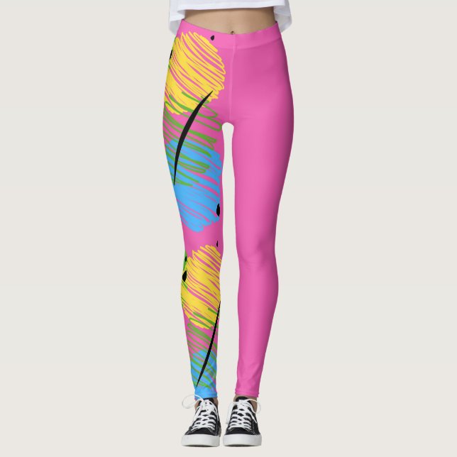 Leggings Légendes de mess chaud des années 90 (Devant)