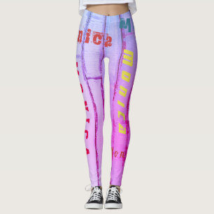 Leggings Légendes de mode de nom personnalisé