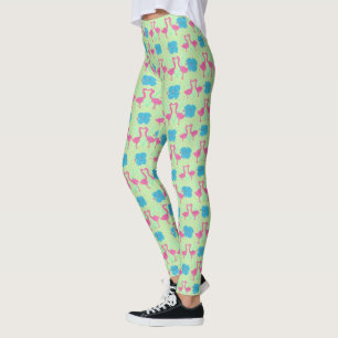 Leggings Légendes de motifs de flamants tropicaux