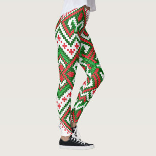 Leggings Légendes de Noël de motif moche