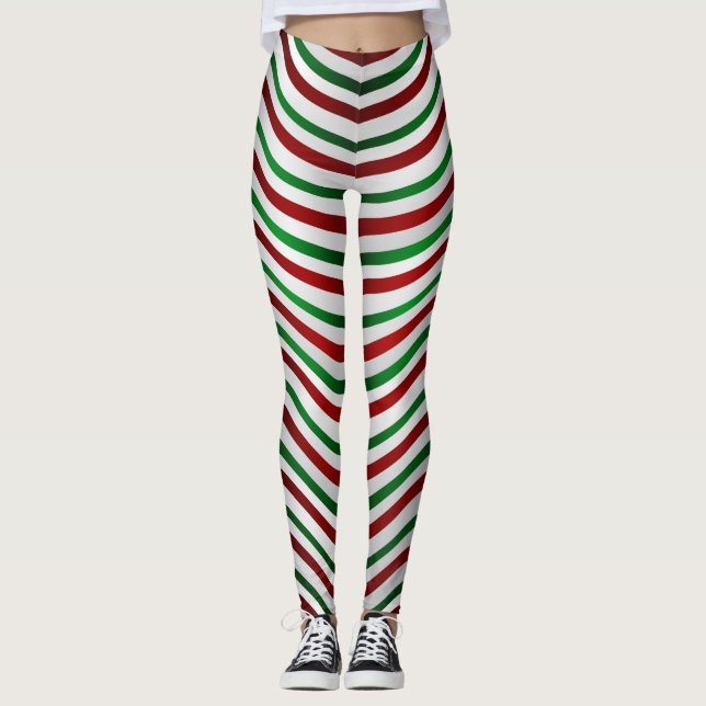 Leggings Légendes de Noël Sucre de canne mignon Pantalon St (Devant)