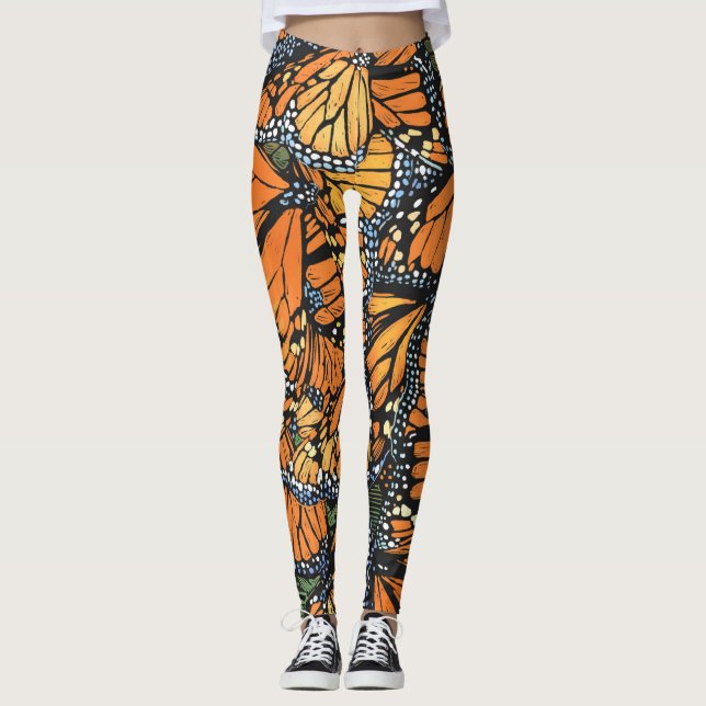 Leggings Légendes de papillons Monarque (Devant)