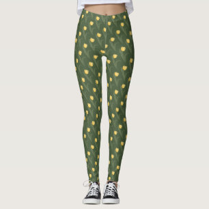 Leggings Légendes de Pâques Tulipes de Pâques Fleurs d'art