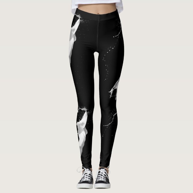 Leggings Légendes de peinture blanche (Devant)