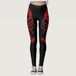 Leggings Légendes de plage de homard mignonnes