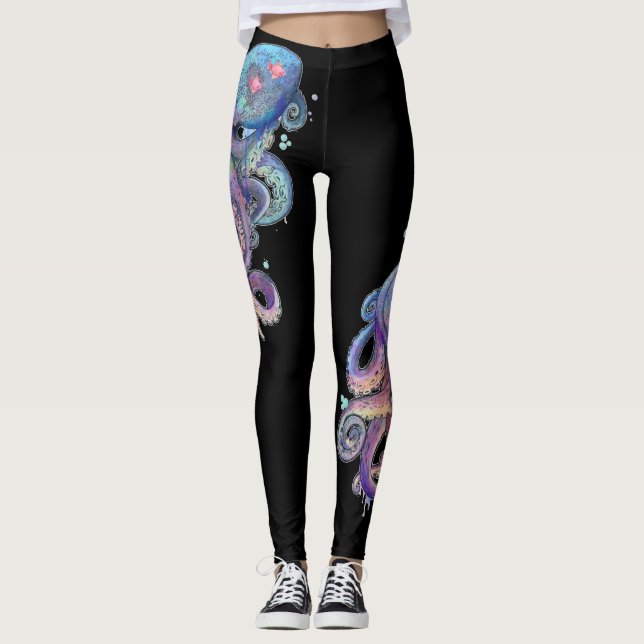 Leggings Légendes de poulpe (Devant)