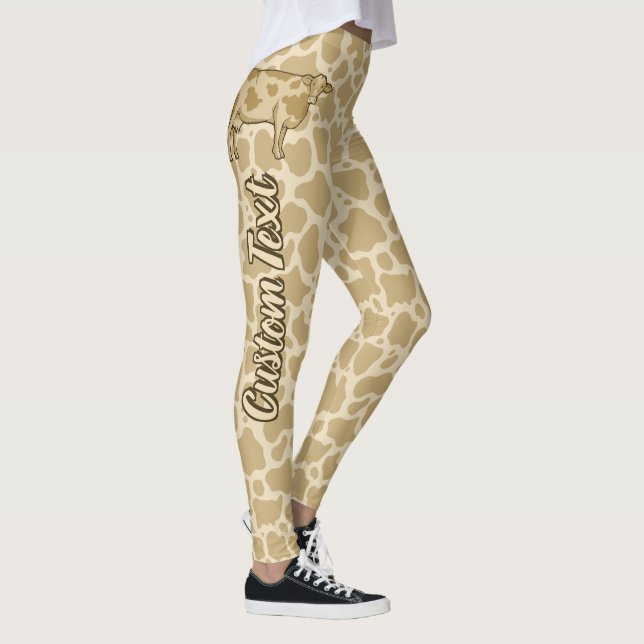 Leggings Légendes de profil de vache (Droite)