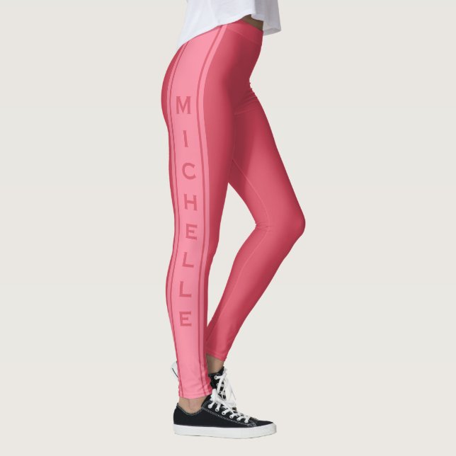 Leggings Légendes de texte et de couleur personnalisées (Droite)