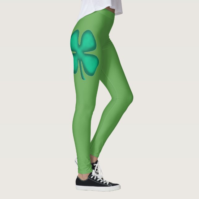 Leggings Légendes de trèfle irlandais Lucky 4 feuilles (Droite)