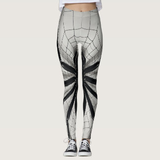 Leggings Légendes d'image motif d'araignée noire