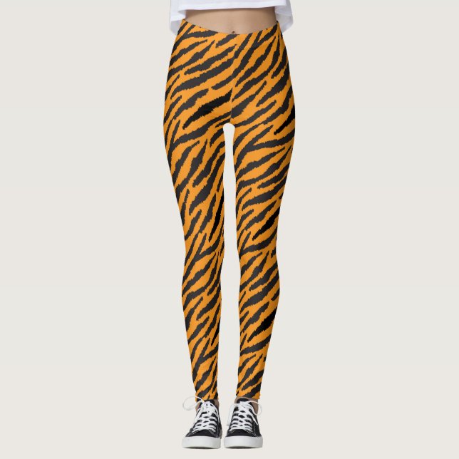 Leggings Légendes d'impression de tigres (Devant)